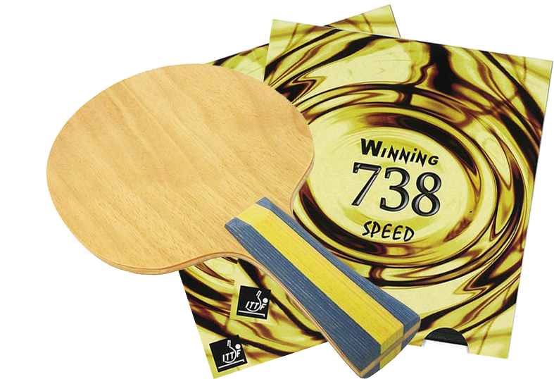 5 Allround with Winning 738 Speed Assembled Paddle